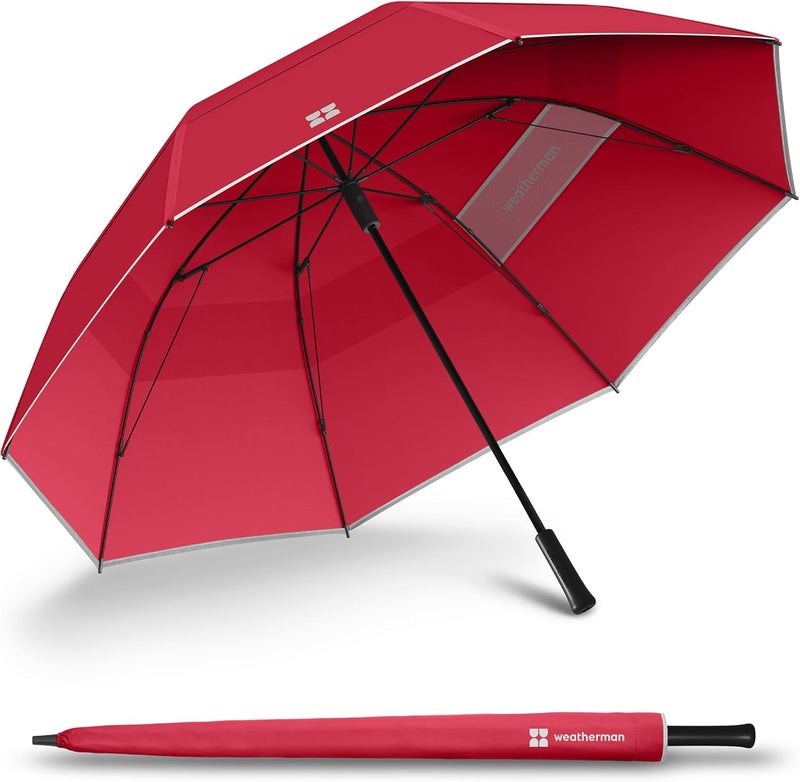 Weatherman Umbrella - Golf Umbrella - Windproof Sports Umbrella Resists Up to 55 MPH Winds - Available in 2 Sizes and 5 Colors - Image 1